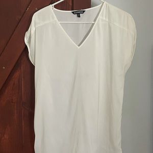 Express, white/cream blouse
